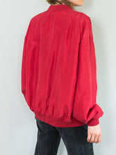 Laden Sie das Bild in den Galerie-Viewer, Seidenblouson Rot