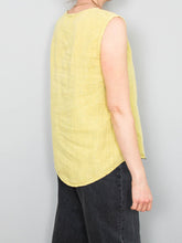 Laden Sie das Bild in den Galerie-Viewer, Top Leinen Vintage