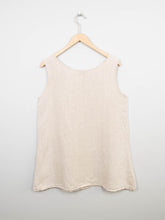 Laden Sie das Bild in den Galerie-Viewer, Top Leinen Vintage