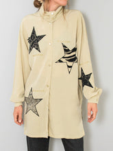 Laden Sie das Bild in den Galerie-Viewer, Tunika Seide Vintage