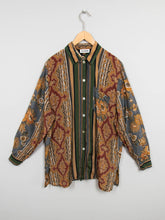 Laden Sie das Bild in den Galerie-Viewer, Bluse Streifen Blumen