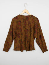 Laden Sie das Bild in den Galerie-Viewer, Vintage BLuse Braun
