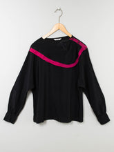 Laden Sie das Bild in den Galerie-Viewer, Vintage BLuse Schwarz