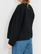 Laden Sie das Bild in den Galerie-Viewer, Wollblazer Schwarz Bunt