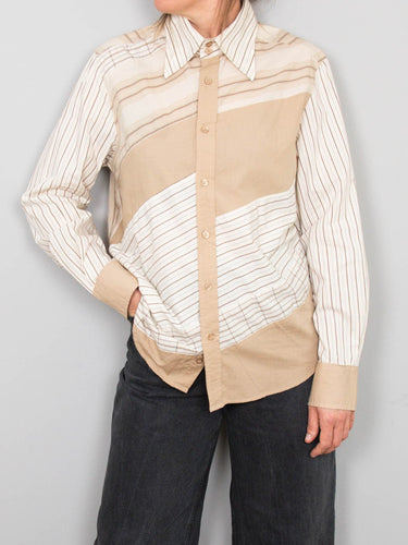 Vintage Bluse Beige