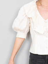 Laden Sie das Bild in den Galerie-Viewer, Vintage Bluse Creme