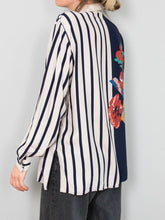 Laden Sie das Bild in den Galerie-Viewer, Vintage Bluse Streifen