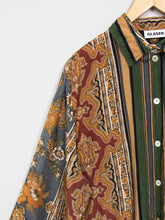 Laden Sie das Bild in den Galerie-Viewer, Bluse Streifen Blumen