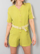 Laden Sie das Bild in den Galerie-Viewer, Vintage Jumpsuit Leinen_