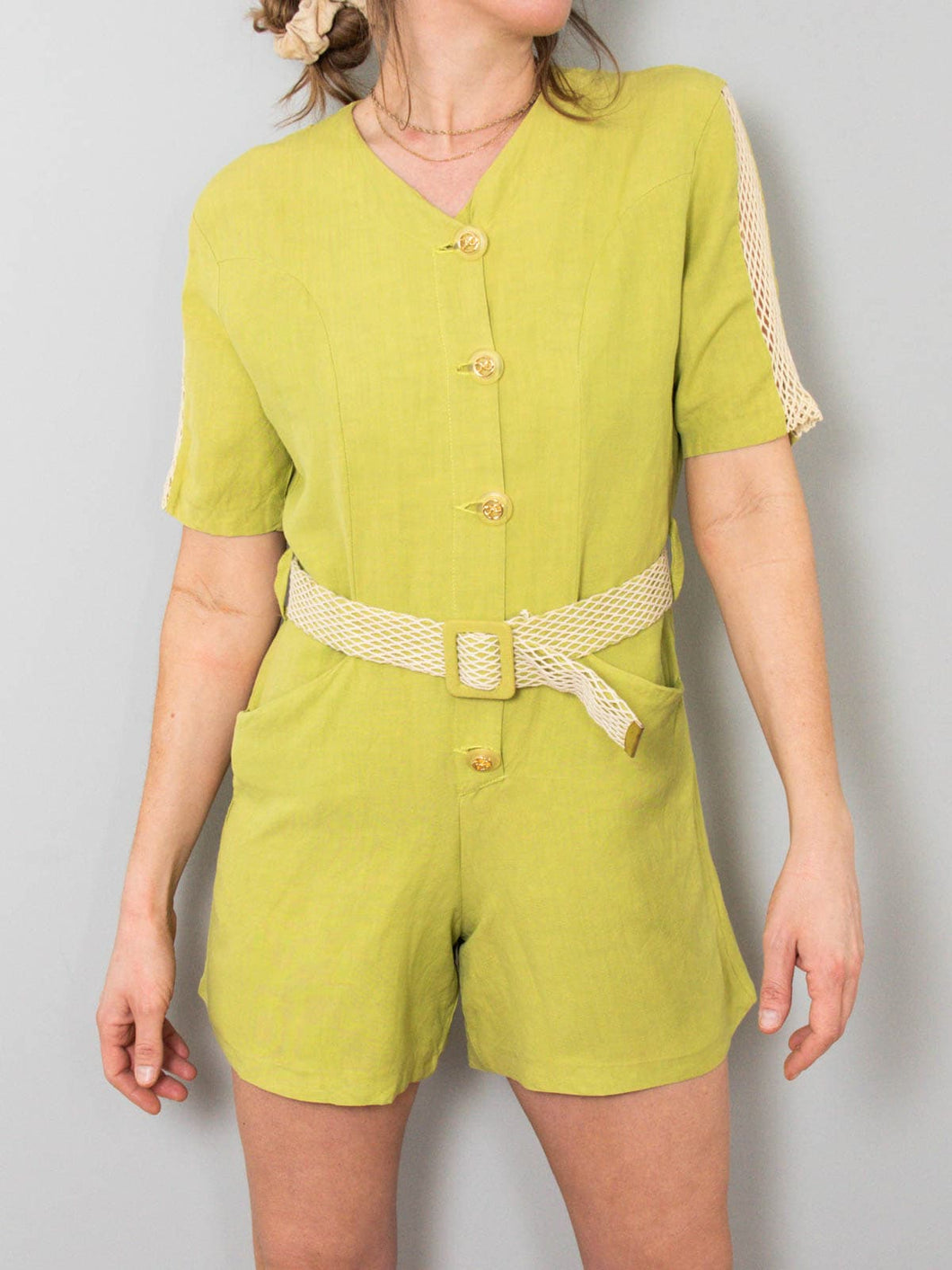 Vintage Jumpsuit Leinen_