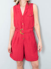 Laden Sie das Bild in den Galerie-Viewer, Vintage Jumpsuit Rot
