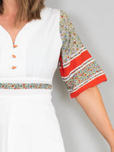 Laden Sie das Bild in den Galerie-Viewer, Vintage Kleid Weiß