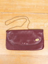 Laden Sie das Bild in den Galerie-Viewer, Vintage Lederclutch Braun