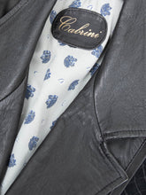 Laden Sie das Bild in den Galerie-Viewer, Vintage Lederjacke Schwarz_
