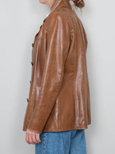 Laden Sie das Bild in den Galerie-Viewer, Vintage Lederjacken Braun