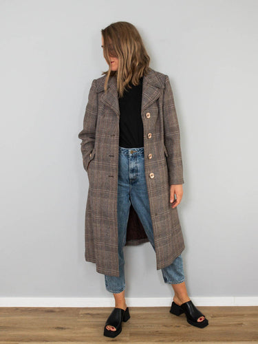 Vintage Mantel Kariert