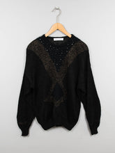 Laden Sie das Bild in den Galerie-Viewer, Pullover Schwarz Gold