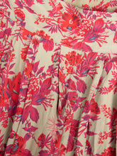 Laden Sie das Bild in den Galerie-Viewer, Blumenrock Khaki Rot