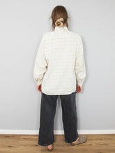 Laden Sie das Bild in den Galerie-Viewer, Bluse Creme Kariert