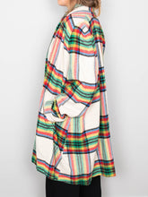 Laden Sie das Bild in den Galerie-Viewer, 80´s Wollmantel Swinger Kariert