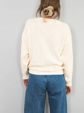 Laden Sie das Bild in den Galerie-Viewer, Vintage Pullover Creme