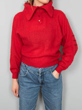 Laden Sie das Bild in den Galerie-Viewer, Vintage Pullover Rot