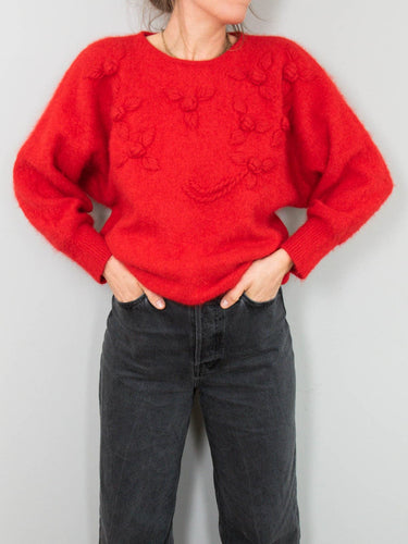 Vintage Pullover Rot