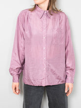 Laden Sie das Bild in den Galerie-Viewer, Vintage Seidenbluse Rose