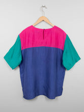 Laden Sie das Bild in den Galerie-Viewer, Vintage Seidenshirt Bunt
