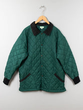 Laden Sie das Bild in den Galerie-Viewer, Vintage Steppjacke Gruen