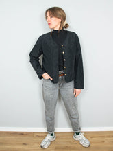 Laden Sie das Bild in den Galerie-Viewer, Vintage Steppjacke Seide