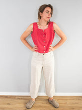 Laden Sie das Bild in den Galerie-Viewer, Vintage Top Leinen