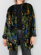 Laden Sie das Bild in den Galerie-Viewer, Vintage Bomberjacke Samt