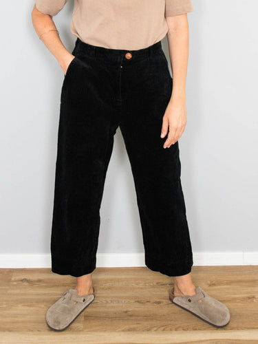 Vintage Cordhose Schwarz