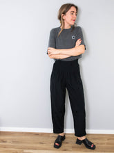 Laden Sie das Bild in den Galerie-Viewer, Vintage Hose Schwarz