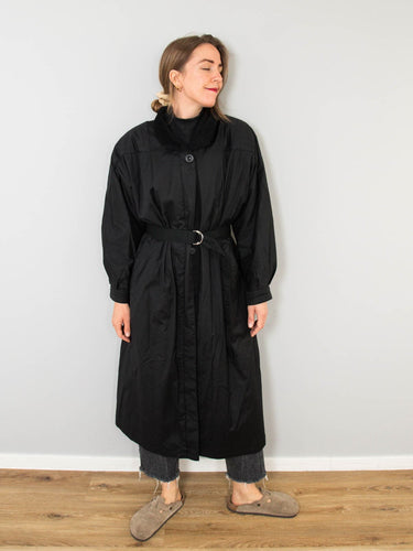 Vintage Mantel Schwarz