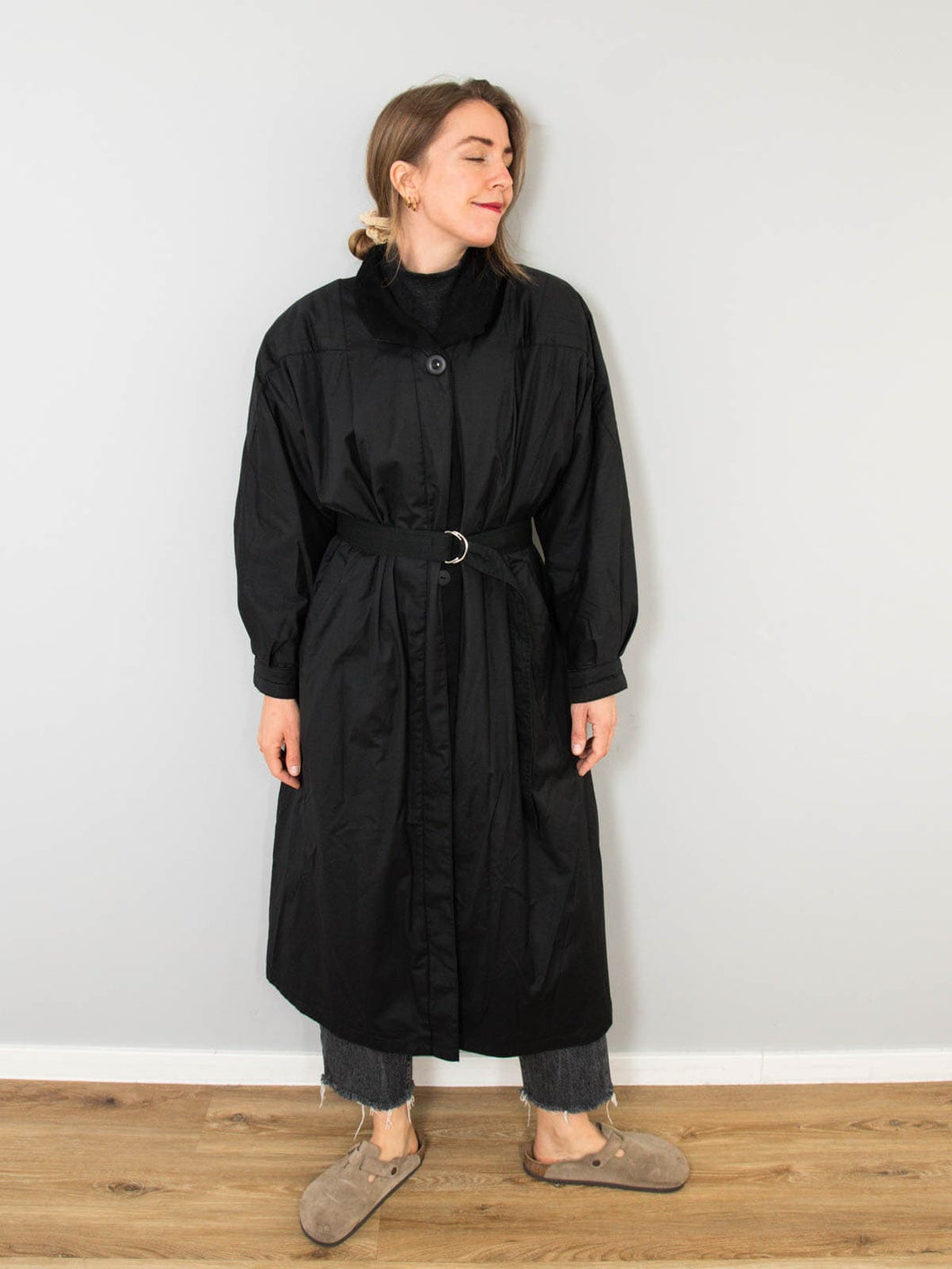 Vintage Mantel Schwarz