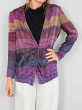 Laden Sie das Bild in den Galerie-Viewer, Seidenblazer Kariert