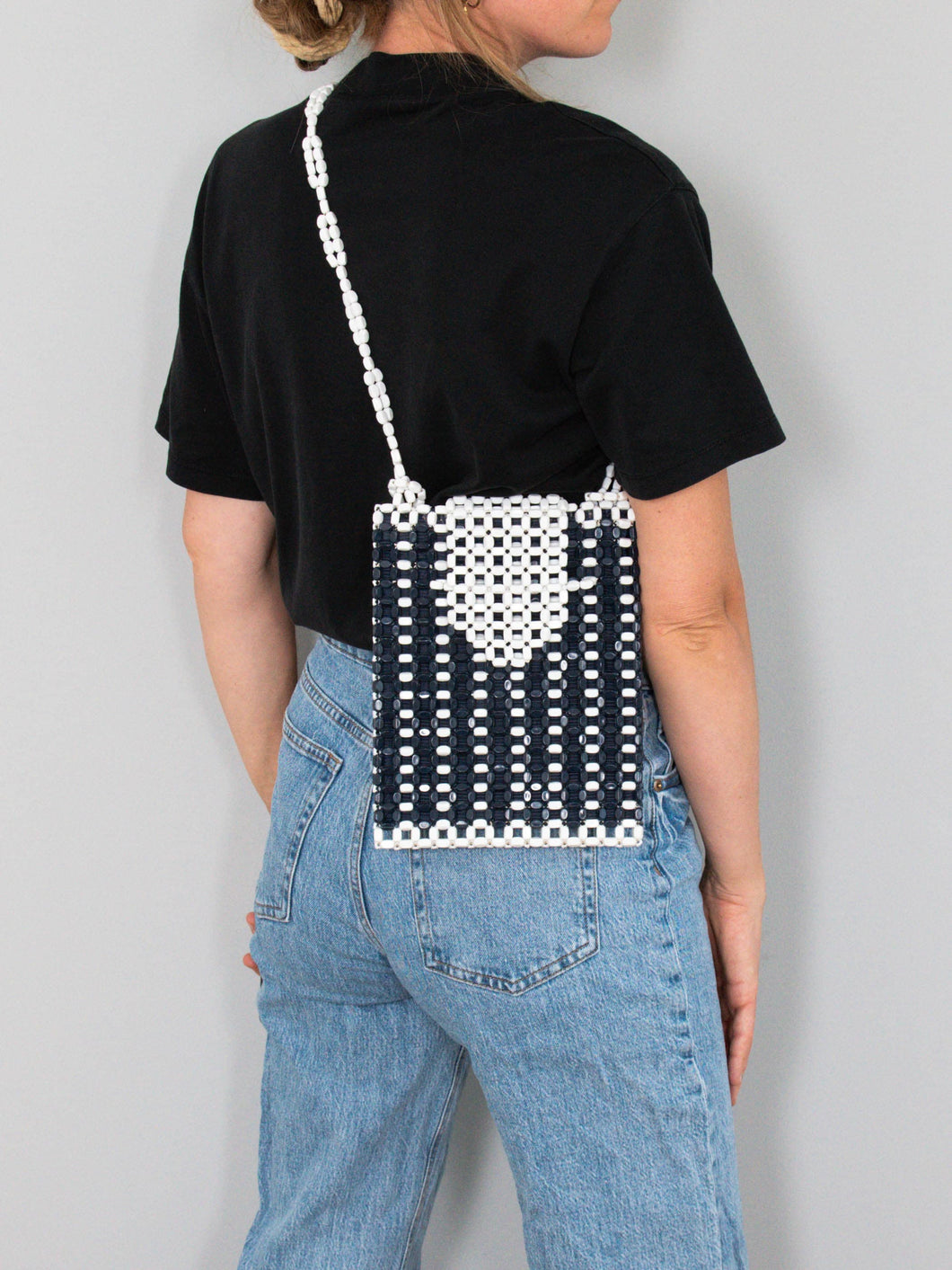 vintage tasche perlen