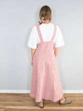 Laden Sie das Bild in den Galerie-Viewer, Vintage Trägerkleid Kariert