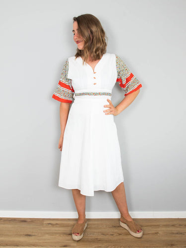 Weißes Kleid Vintage