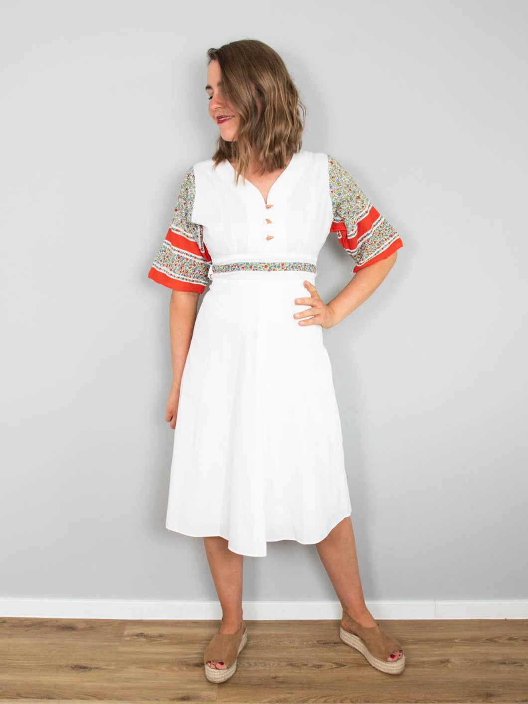 Weißes Kleid Vintage