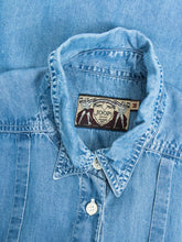Laden Sie das Bild in den Galerie-Viewer, jeanskleid joop vintage blau