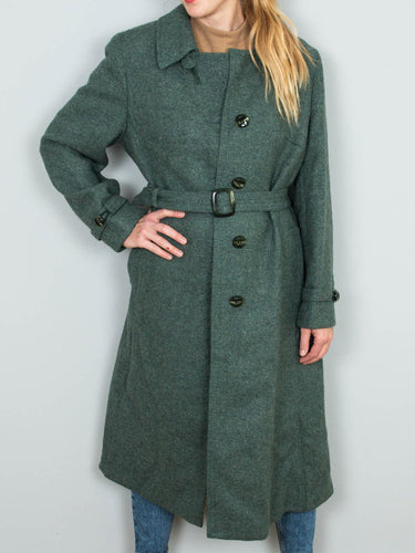 80er Jahre Wollmantel Vintage