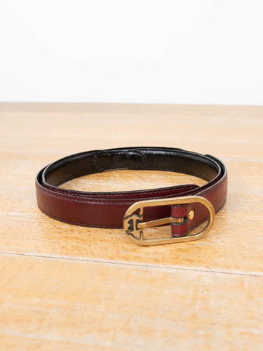 Brauner Aigner Ledergürtel
