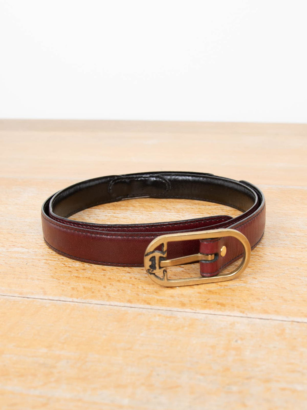 Brauner Aigner Ledergürtel