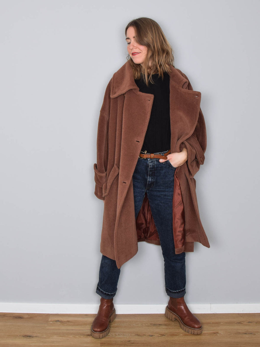 Brauner Mantel Jil Sander