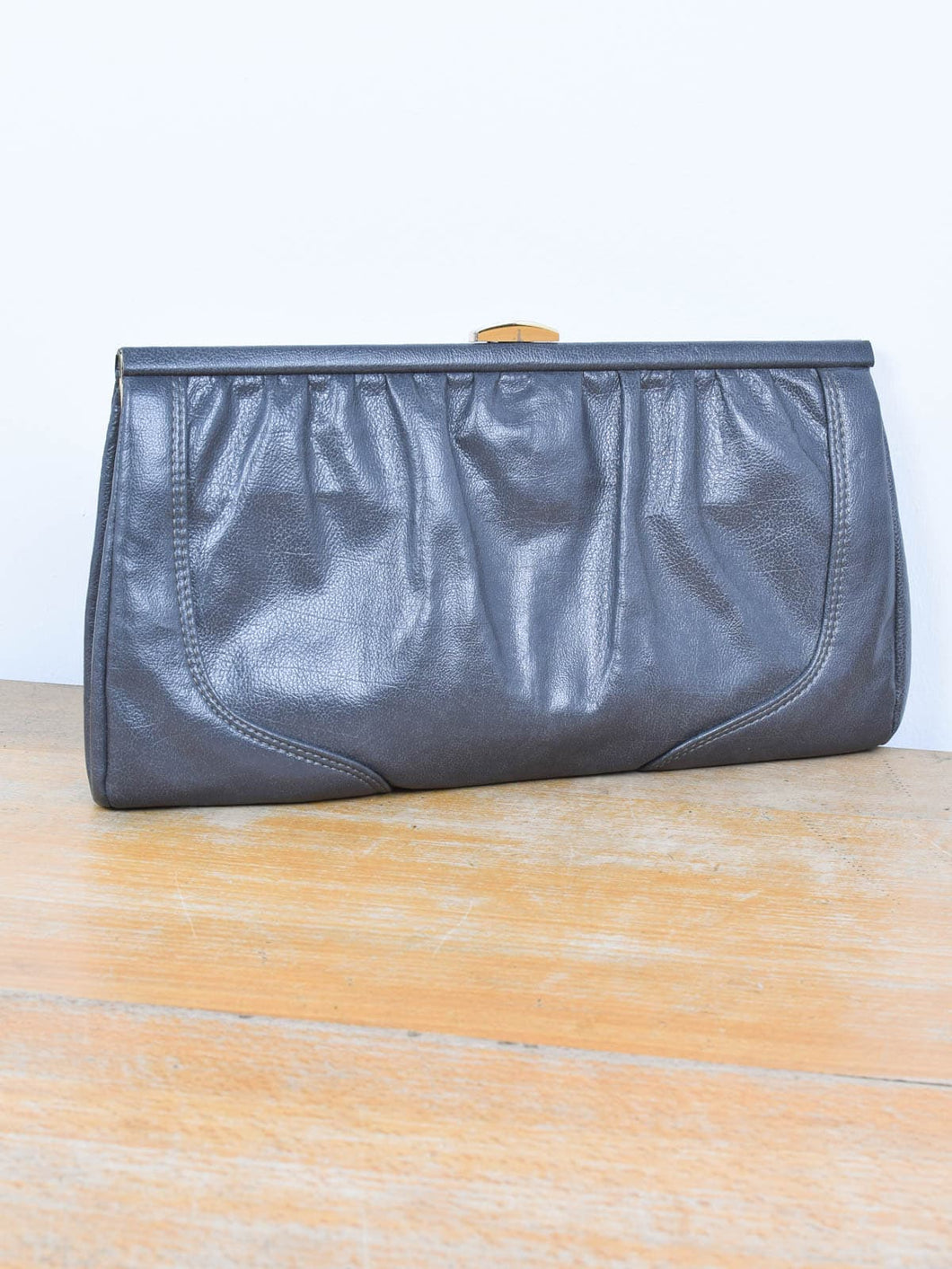 Graue Clutch Vintage
