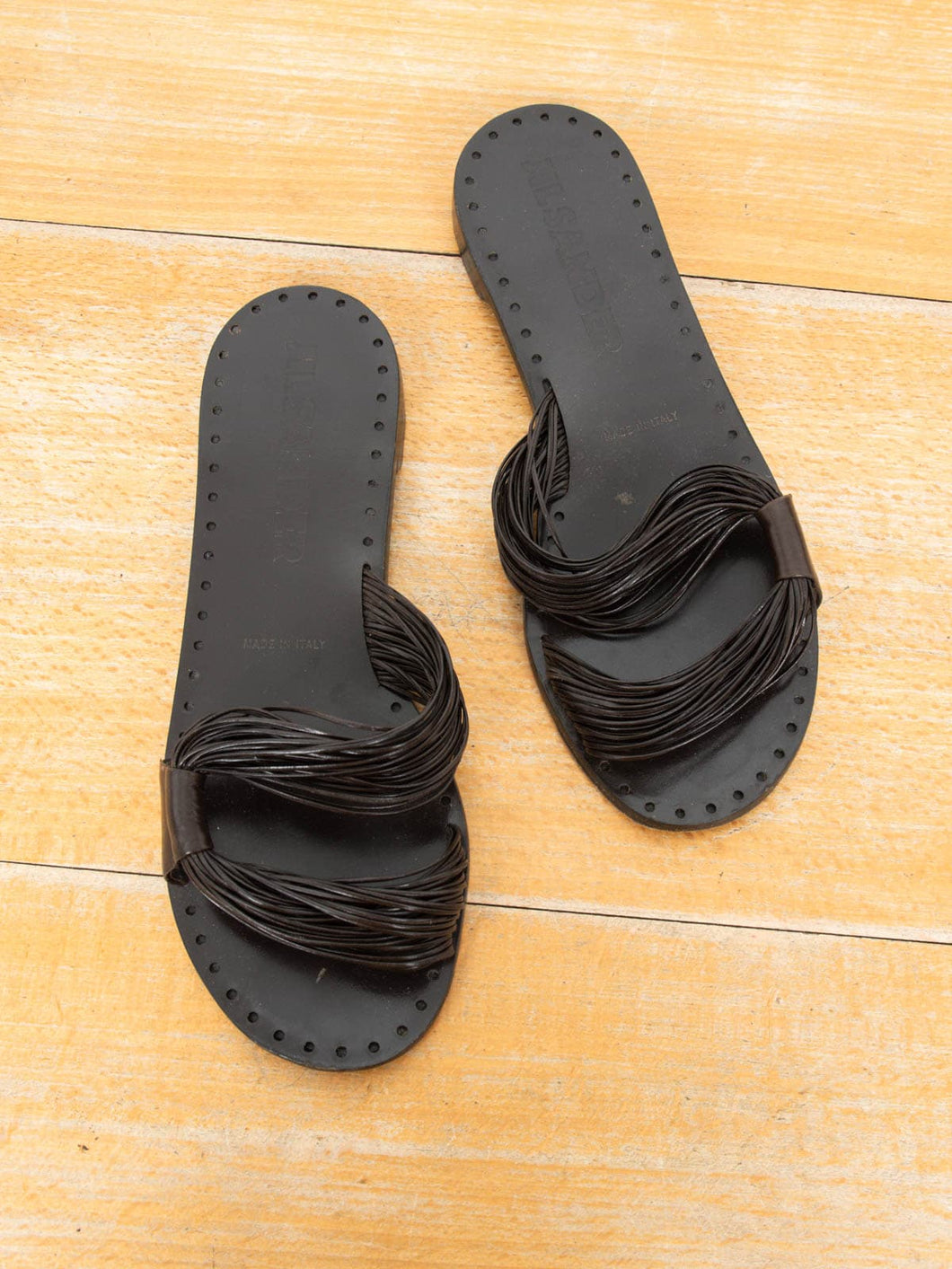 Jil Sander Ledersandalen