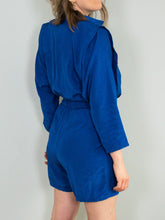 Laden Sie das Bild in den Galerie-Viewer, Jumpsuit Blau Vintage